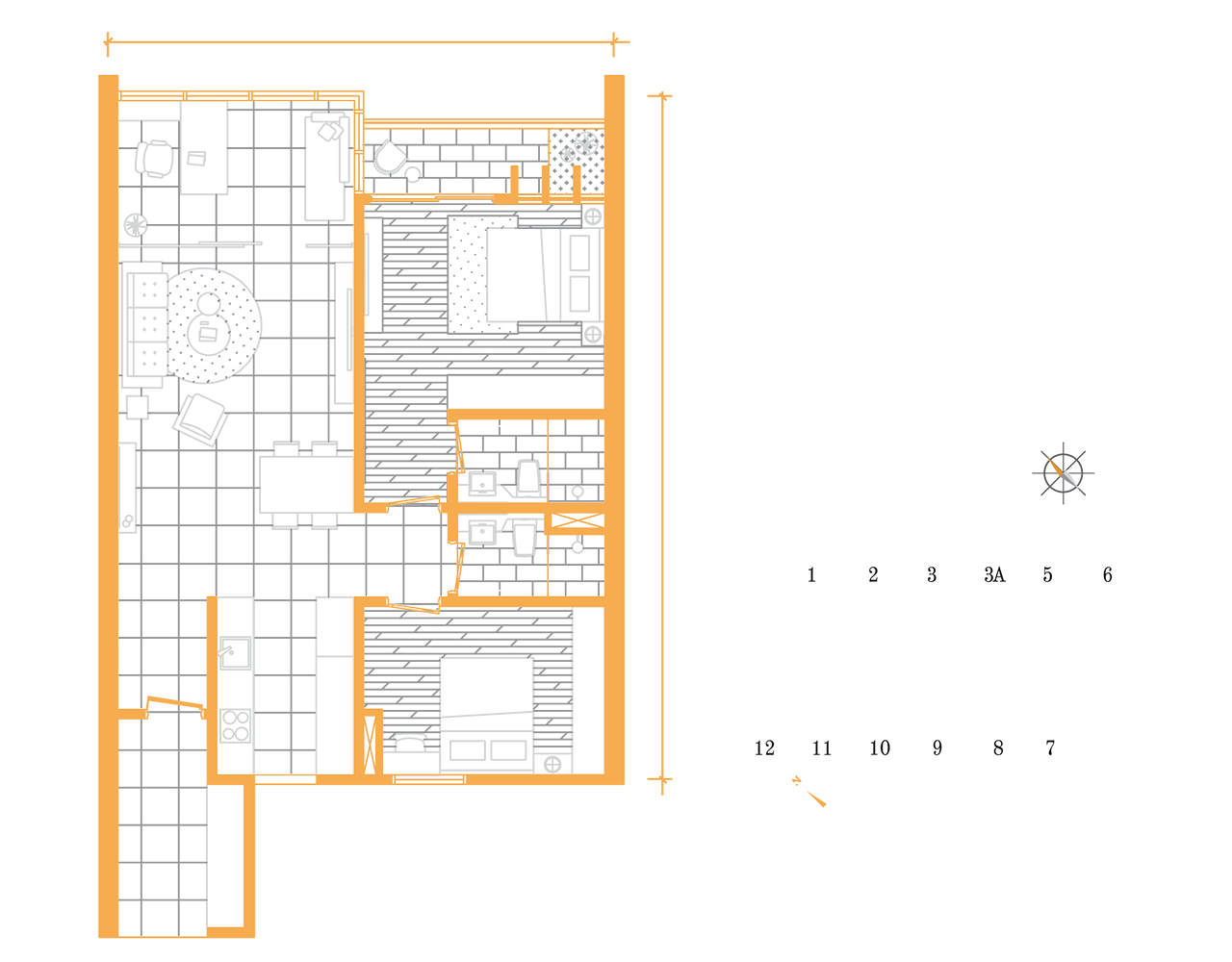 Suite B floor plan